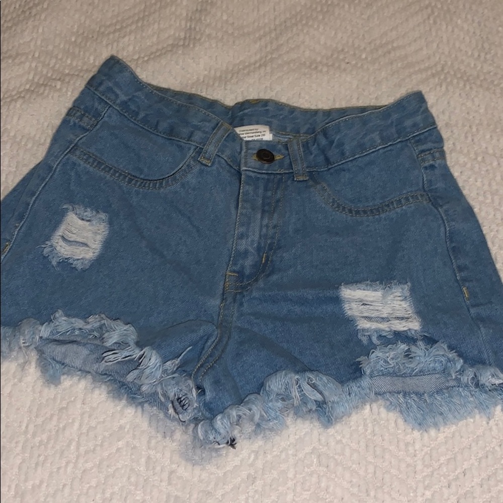 Cutoff Denim Shorts